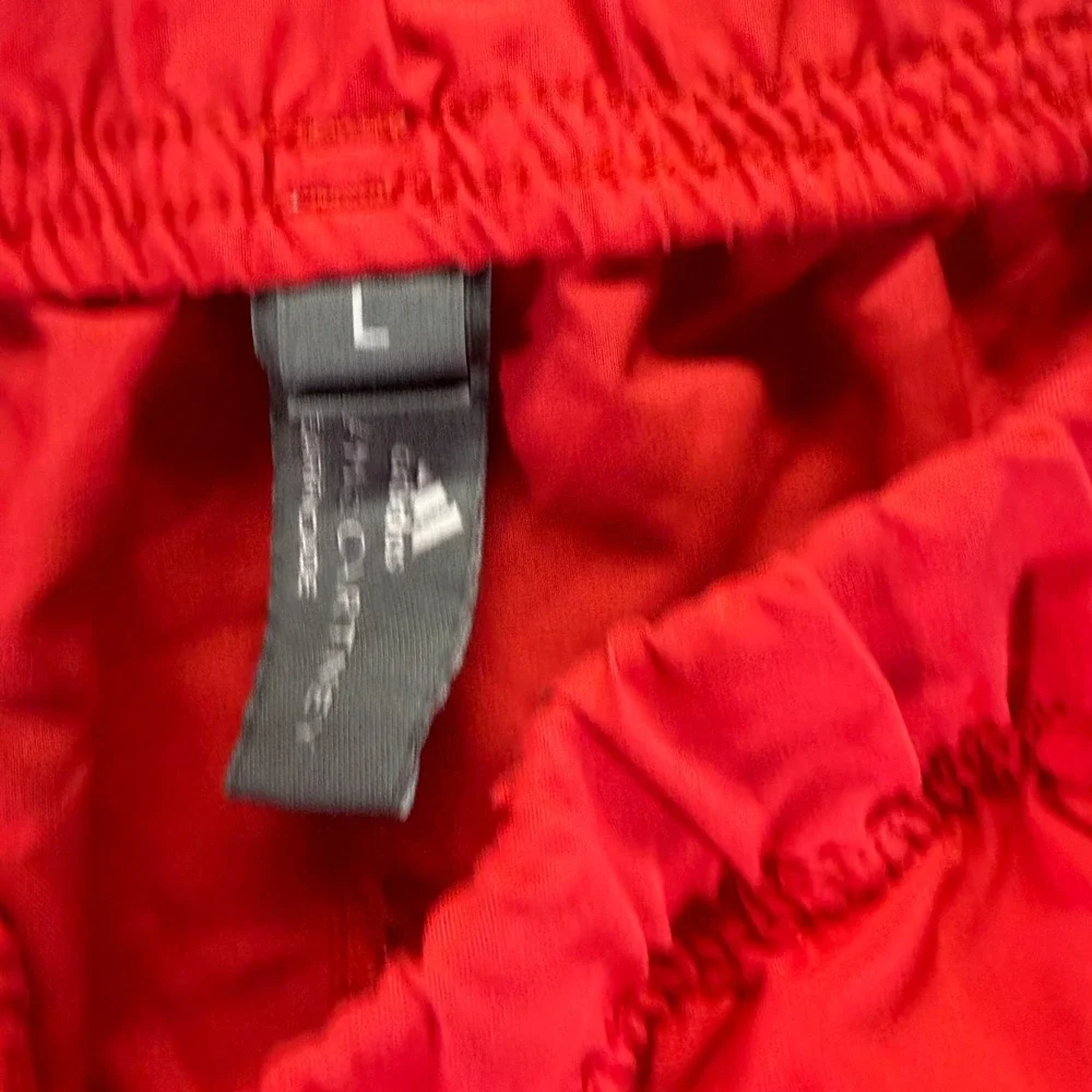 Adidas Stella McCartney Barricade Shorts Mens L Red Athletic Running Sports Gym
